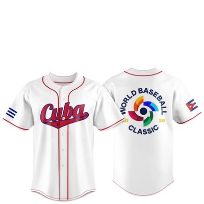 Cuba Team 2026 World Baseball Classic Jersey Print For Fan Gear