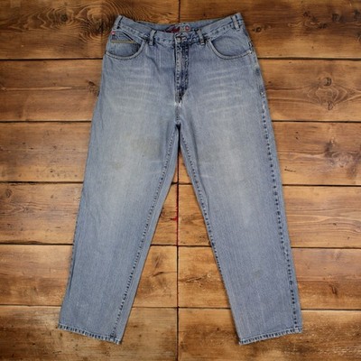 Shady LTD. Y2k Jeans 36x33 Herren blau hell Stonewash weit Skater Hip Hop Denim