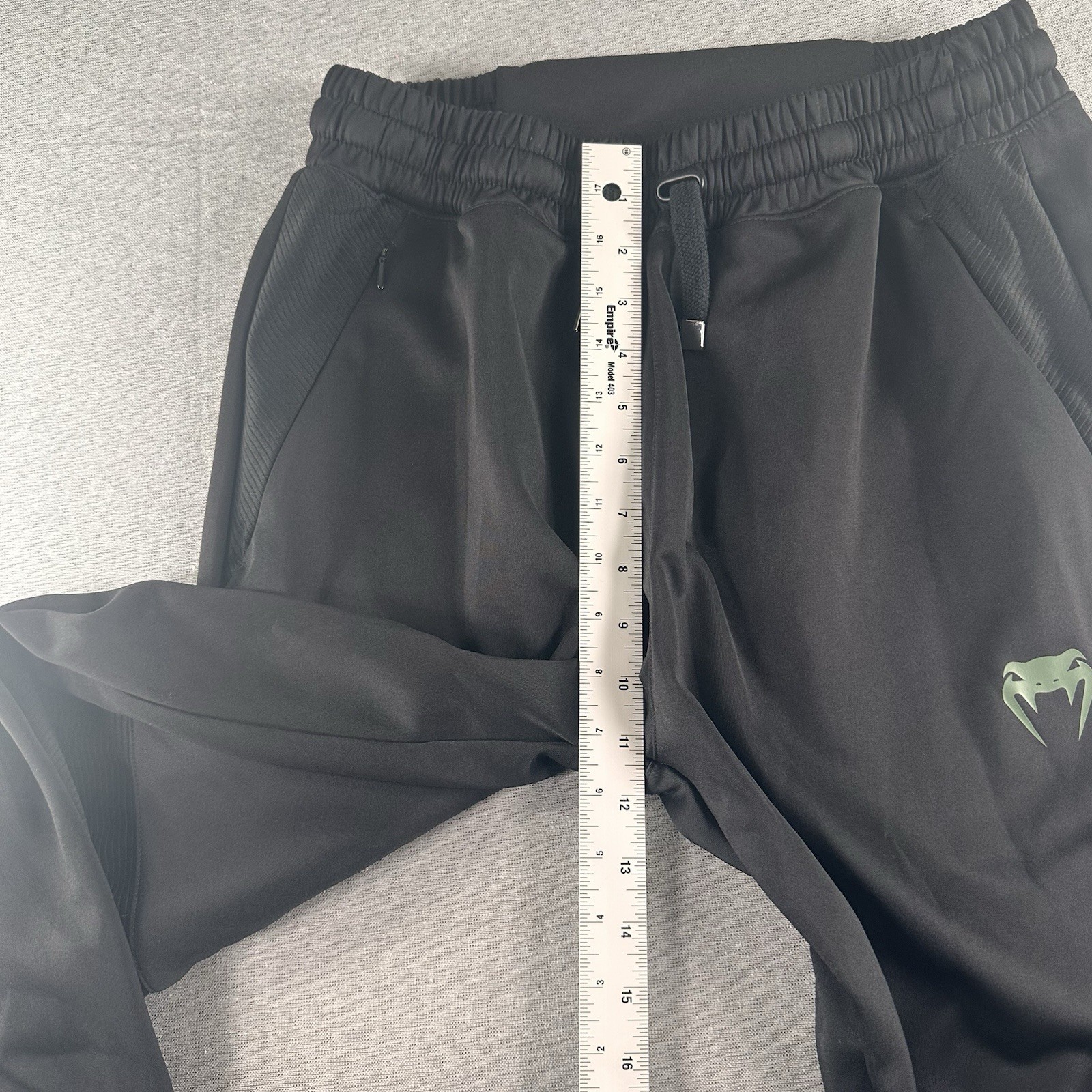 UFC Venum Jogger Sweatpants Mens Large Black Camo Zip Ankle Pockets Drawstrings