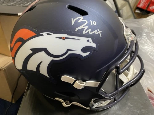 Bo Nix Signed Denver Broncos Full Size Replica Helmet! QB & Oregon Auburn Alum