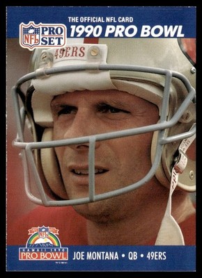 1990 Pro Set Joe Montana San Francisco 49ers #408