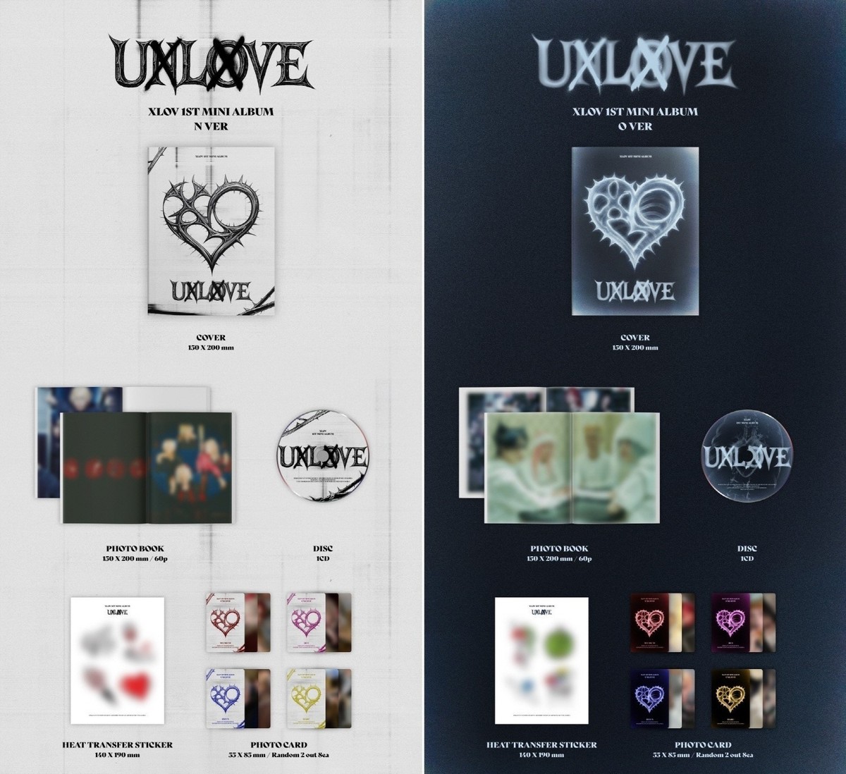 XLOV - UXLXVE 1st Mini Album+Extra Photocards Set | eBay