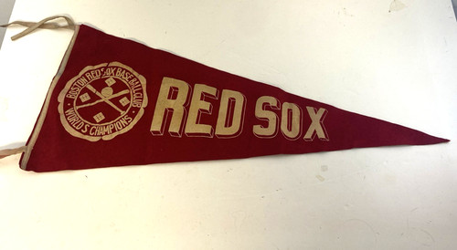 Very Nice Orig. 1915 Boston Red Sox World Champs Felt Pennant Babe Ruth Era 33"