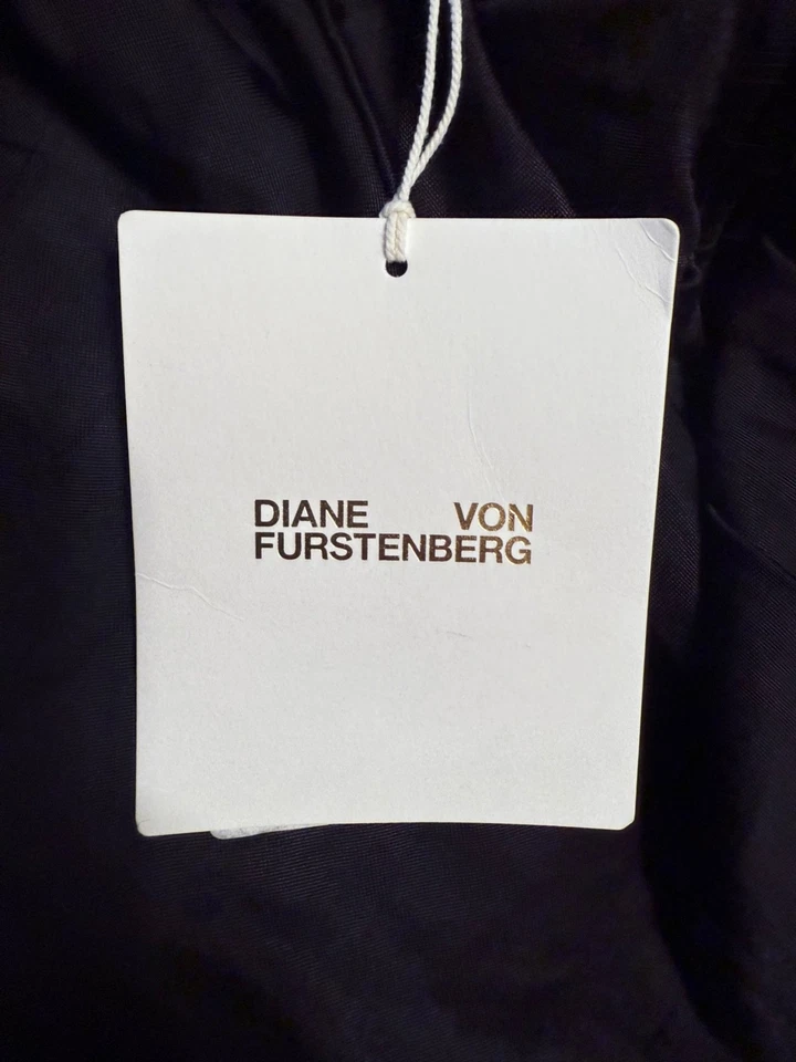 Nuevo con etiquetas Mono Elegante Diane Von Furstenberg DVF Lucien 8 EE. UU. Precio de venta sugerido por el fabricante $440 G2 negro Foto 3 de 4