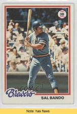 1978 Topps Sal Bando #265 READ 0f4