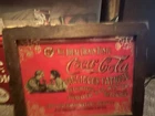 Vintage Delicious Coca Cola Wood Framed Mirror Sign Most Refreshing Drink
