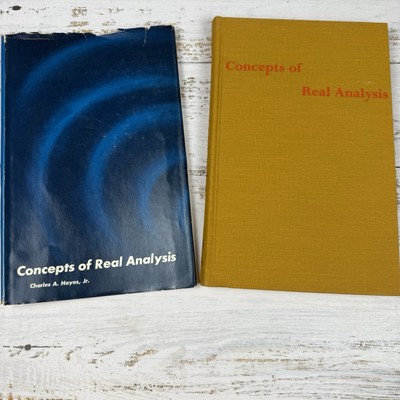 Concepts of Real Analysis HB Book by C. A. Hayes 1964 Proof