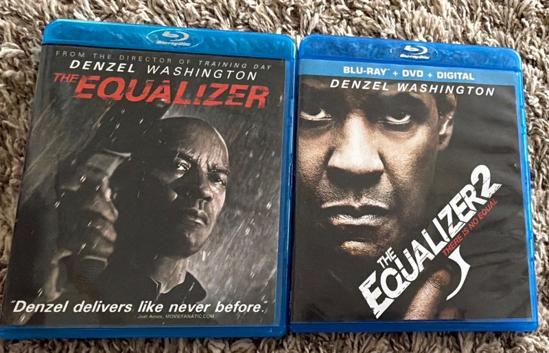The Equalizer & The Equalizer 2 Blu-ray DVD Action Set Denzel Washington