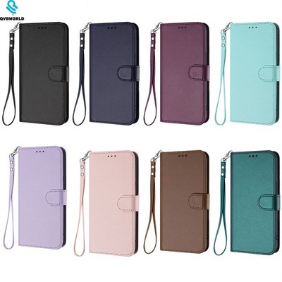 Für Oppo Realme 14 13 12 9 10 C71 C65 C53 C67 Einfarbig Wallet Case Handy Hülle