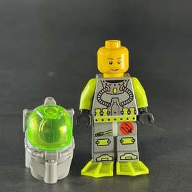 LEGO Atlantis Diver 2 Minifigure Bobby atl002a 8080 CMF Lot Retired Wrong Face