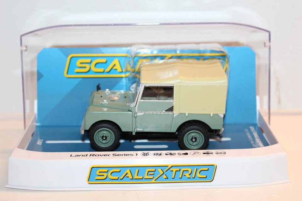 SLOT CAR SCALEXTRIC LAND ROVER SERIES 1 SPECIALE EDZIONE NUOVA 1/32 - Immagine 3 di 4