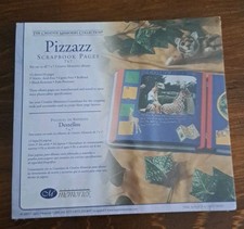 Creative Memories 7x7 Pizzazz Scrapbook Refill Pages Blue W/Red Trim NIP 2003