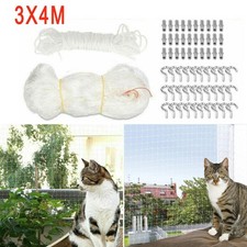 Schutznetz Katzenschutznetz Katzennetz Balkonnetz transparent 4 x 3 Meter