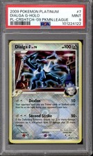 Pokemon Platinum League Promo Cross-Hatch Reverse Holo Foil Dialga G 7/127 PSA 9