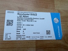 ICC 2019: AC Milan v. Manchester United Cardiff Ticket