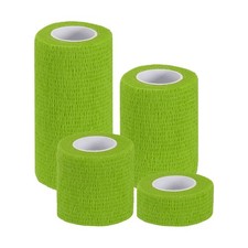 1"/2"/3"/4" 4 Pcs 5 Yard Self Adhesive Bandage Wrap Self Tape Light Green