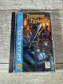 Dungeon Explorer (Sega CD, 1995) Game, Case, Manual + Reg Card (Water Damage)