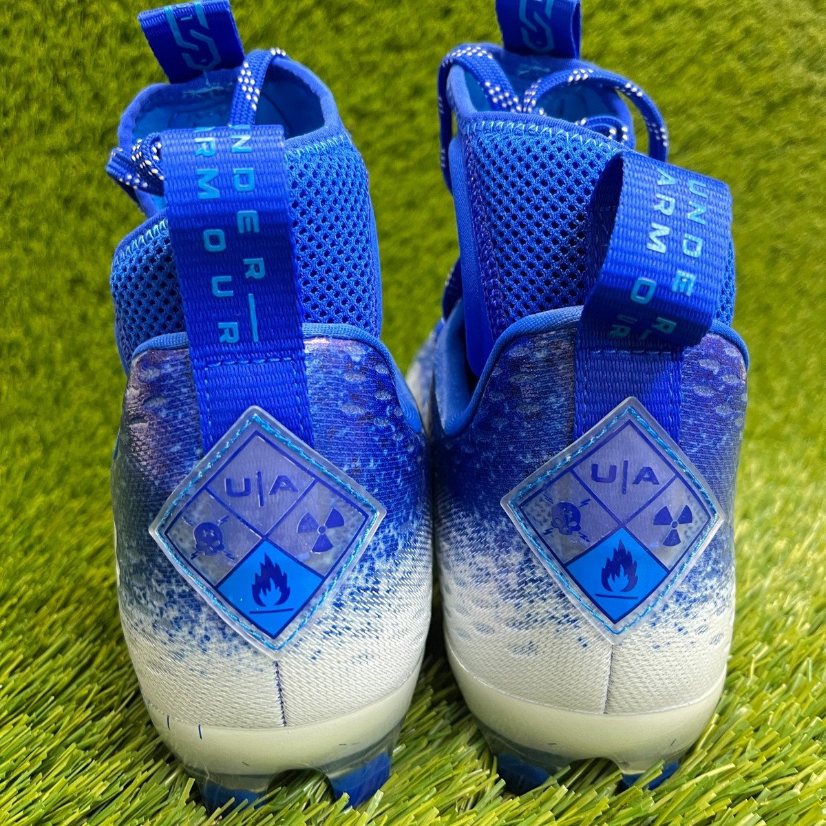 Under Armour Spotlight Lux MC 2.0 Mens Size 9.5 Blue White