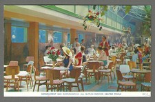 Vintage postcard Refreshment Bar surrounding all Butlin's Holiday Camp pools.