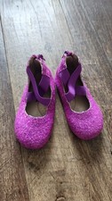 dBamba Pink Glitter Ballet Flats Girls Round Toe Slip On Low Top