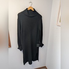 Lulus NWT Black Cowl Neck Sweater Dress Size Small