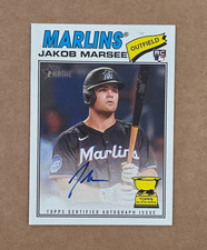 2026 Topps Heritage Baseball Jakob Marsee Rookie Real One Auto Card #ROA-MM