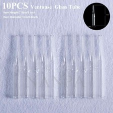 10PCS Replace Ventouse Glass Tube Round Tube For Vacuum Microdermbaraion Machine