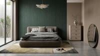 Bett Kommode Schlafzimmer Stil Modern Grau Bequem Praktisch