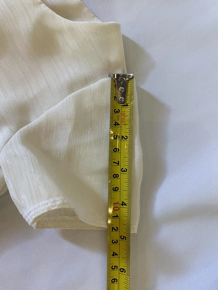 Amish Mennonite Modest Girls Dress, Ivory, Zipper - Image 3 of 4