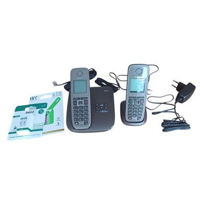 Gigaset AS530 A Duo mit Anrufbeantworter Basis + Ladeschale und 2 Telefone