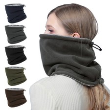 Winter Neck Warmer Windproof Fleece Balaclava Ski Face Mask Scarf for Men Women