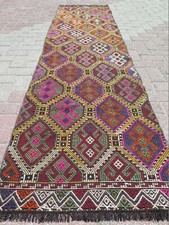Carpet Runner, Vintage Kilim Runner, Hallway, Corridor, Stairs Long Rug 29"x110"