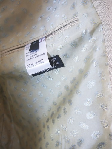 Sagenhaft beige mit Stickerei großartige Herren Weste Trachtenweste Gr.52 - Bild 6 von 6