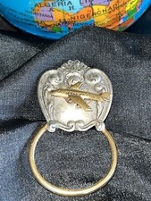 Airplane Eyeglass Badge Magnetic Holder Unisex Silver / Gold Tone