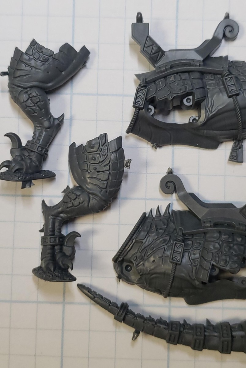 AOS Seraphon Bits Aggradon Lancer Mount Body Legs Saddle Set #01