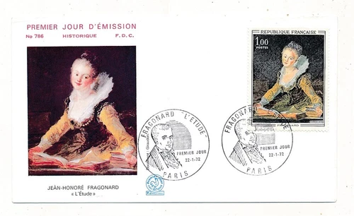 D402537 France FDC Art Paintings Jean honoré Fragonard