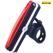 UWILE Bike Red Taillight Road Safety Light Accessories 4in Long 6 Modes Red