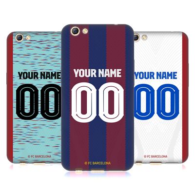 PERSONALISIERTE FC BARCELONA 2023/24 TRIKOT SOFT GEL HANDYHÜLLE FÜR OPPO HANDYS
