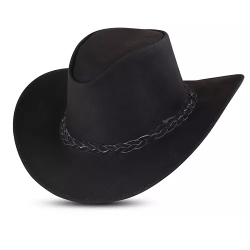 Genuine Suede Leather Western Cowboy Hat Cowboy Hat Men and Women Hat