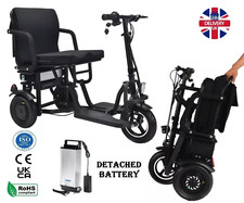 Folding Mobility Scooter 3 Wheel Li-ion 15Ah Dual Motor 700W Very Powerful Legal