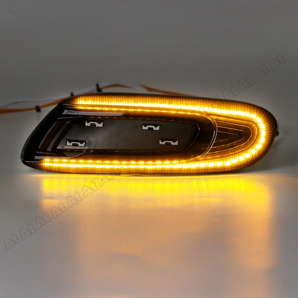 2x intermitentes laterales LED negros para Mini Cooper F55 F56 F57 S SD Cabrio JCW - Imagen 2 de 4