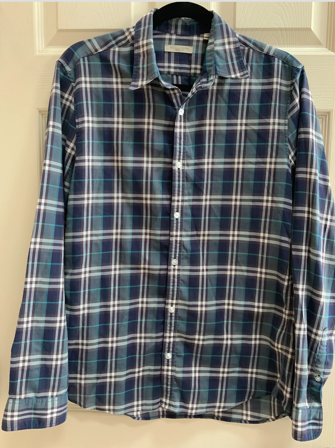 Burberry leggero con bottoni a quadri taglia M