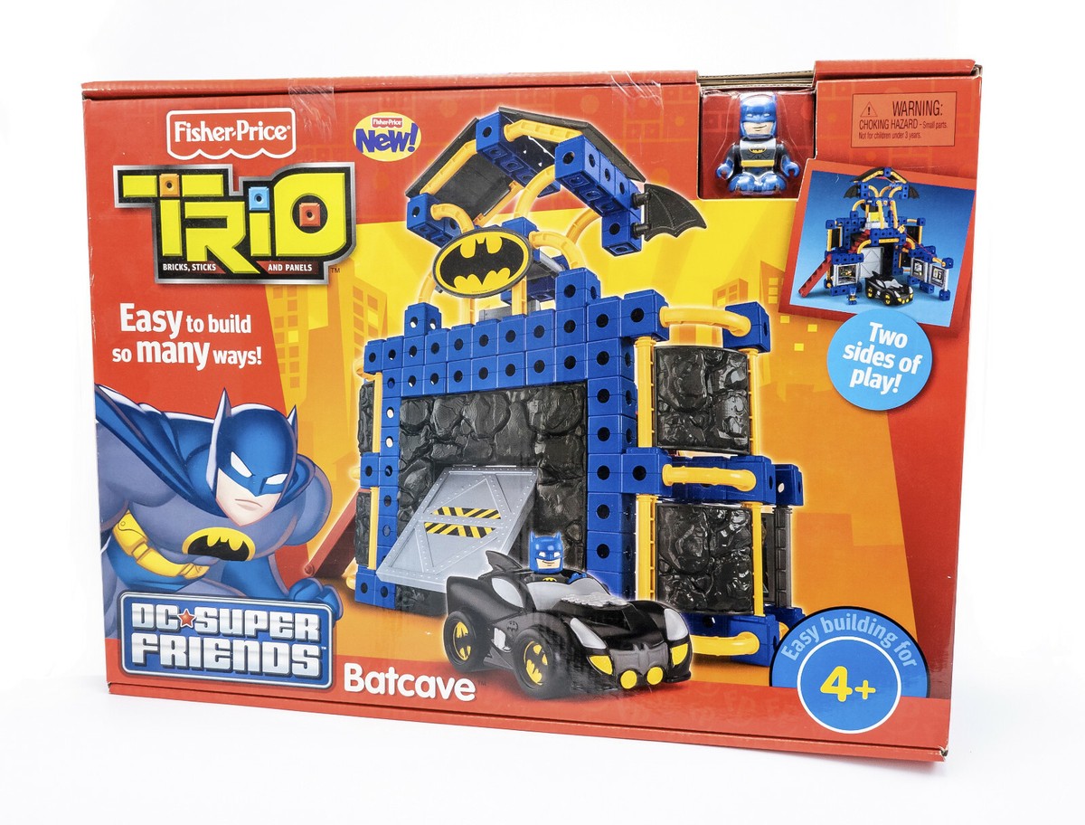Fisher Price Trio DC Friends Batman Batcave New in Box 2011 RARE