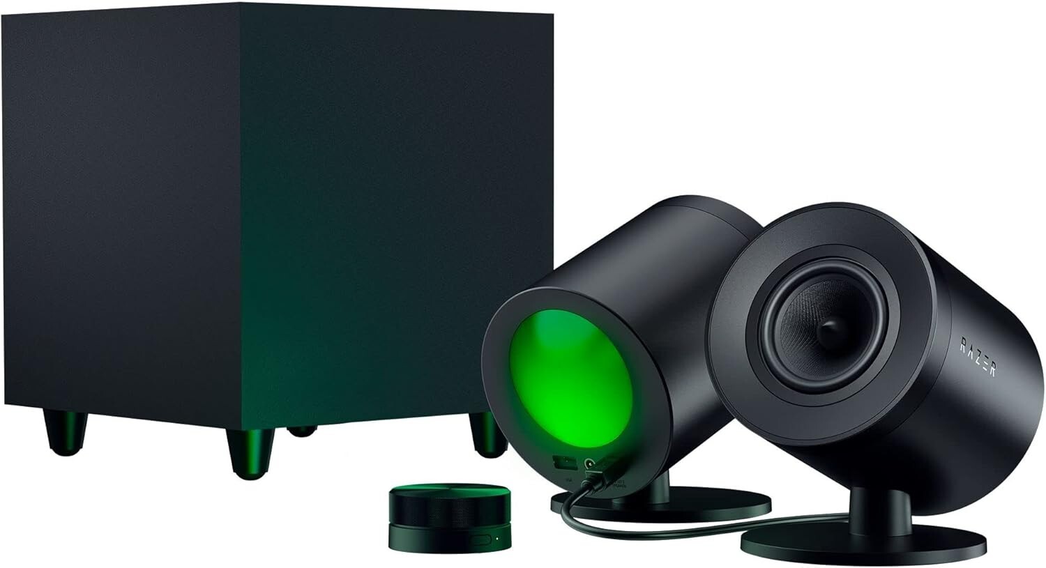 Razer 2.1 PC Gaming Speakers with Wireless Subwoofer - Nommo V2 Pro