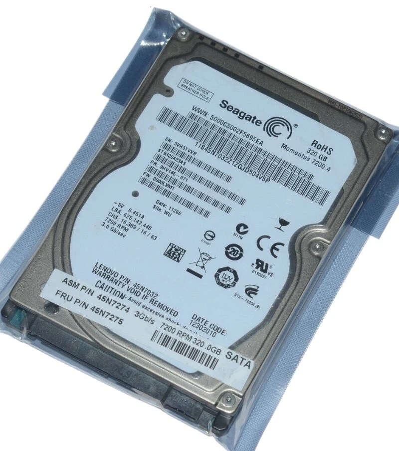 Seagate Momentus 7200.4 ST9320423AS 320GB 2.5" SATA II Laptop Hard Drive - Image 2 of 4