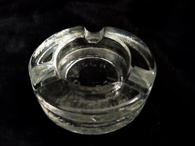 Rare Vintage Seneca Glass Company 1891 - 1983 Three Slotted Clear Ashtray