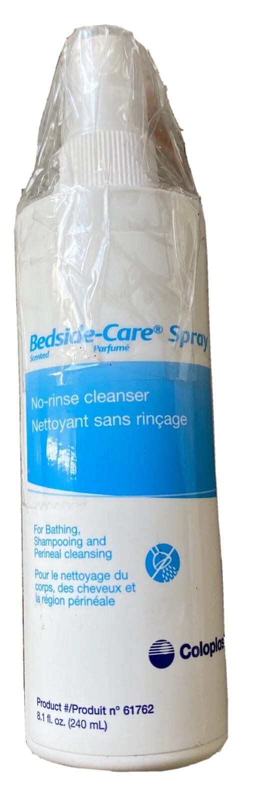 BedsideCare Sensitive Skin RinseFree Shampoo&Body Wash Scented 8.1 oz