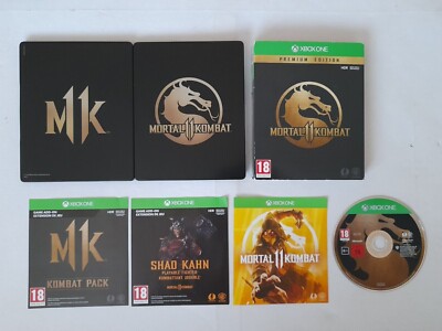 MORTAL KOMBAT 11 PREMIUM STEELBOOK EDITION XBOX ONE SPIEL & UNBENUTZTER DLC INHALT