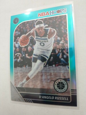 D'Angelo Russell * Light Blue Prizm * 2019-20 Panini Hoops Premium Stock