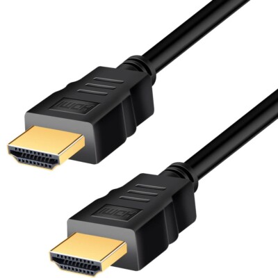 1m-10m HDMI Kabel 4k Full HDTV 3D Heim TV PS4 PS3 HDR CEC Ethernet PC vergoldet 